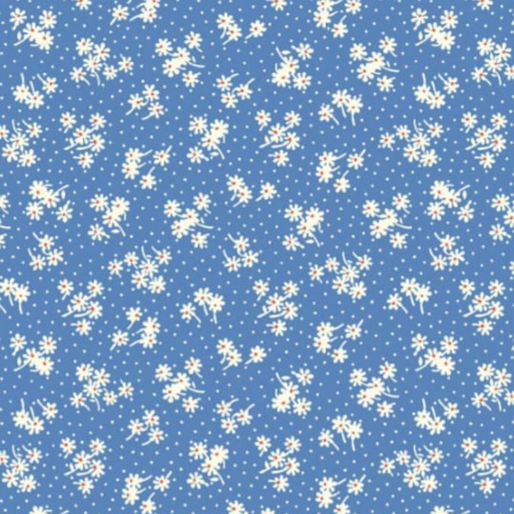 Daisy Dot - Blueberry Collection for RJR Fabrics - Quilting Fabrics - Cotton